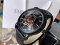  Shop Authentic Emporio Armani Luigi Automatic Skeleton Black Dial Black Leather Strap Watch For Men - AR60012 - Luxxuri