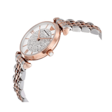  Shop Authentic Emporio Armani Gianni T Bar White Dial Two Tone Steel Strap Watch For Women - AR1926 - Luxxuri