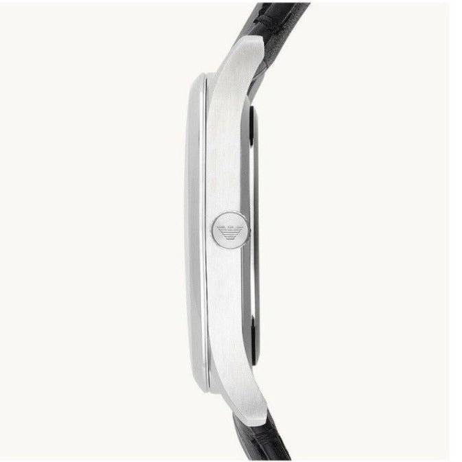  Shop Authentic Emporio Armani Classic Quartz Black Dial Black Leather Strap Watch For Men - AR1865 - Luxxuri