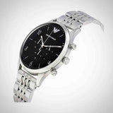  Shop Authentic Emporio Armani Beta Chronograph Black Dial Steel Strap Watch For Men - AR1863 - Luxxuri