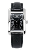  Shop Authentic Emporio Armani Classic Analog Black Dial Black Leather Strap Strap Watch For Men - AR1604 - Luxxuri