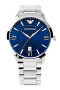  Shop Authentic Emporio Armani Giovanni Quartz Blue Dial Silver Steel Strap Watch For Men - AR11227 - Luxxuri