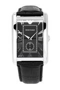  Shop Authentic Emporio Armani Classic Analog Black Dial Black Leather Strap Strap Watch For Men - AR1604 - Luxxuri