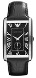  Shop Authentic Emporio Armani Classic Analog Black Dial Black Leather Strap Strap Watch For Men - AR1604 - Luxxuri