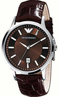  Shop Authentic Emporio Armani Renato Classic Brown Dial Brown Leather Strap Watch For Men - AR2413 - Luxxuri