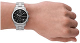  Shop Authentic Emporio Armani Paolo Chronograph Black Dial Silver Steel Strap Watch For Men - AR11602 - Luxxuri