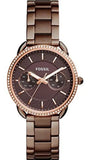  Shop Authentic Fossil Tailor Analog Brown Dial Brown Steel Strap Watch for Women - ES4258 - Luxxuri