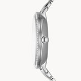 Shop Authentic Fossil Jacqueline Multifunction Moonphase White Dial Silver Steel Strap Watch for Women - ES5164 - Luxxuri