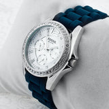  Shop Authentic Fossil Riley White Dial Blue Leather Strap Watch for Women - ES3464 - Luxxuri