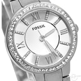  Shop Authentic Fossil Virginia Silver Dial Silver Steel Strap Watch for Women - ES3282 - Luxxuri