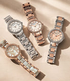  Shop Authentic Fossil Virginia Rose Gold Dial Two Tone Steel Strap Watch for Women - ES3405 - Luxxuri