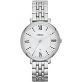 Shop Authentic Fossil Jacqueline White Dial Silver Steel Strap Watch for Women - ES3433 - Luxxuri