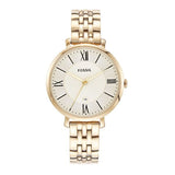  Shop Authentic Fossil Jacqueline White Dial Gold Steel Strap Watch for Women - ES3434 - Luxxuri