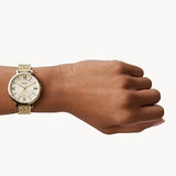  Shop Authentic Fossil Jacqueline White Dial Two Tone Steel Strap Watch for Women - ES3634 - Luxxuri