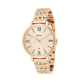  Shop Authentic Fossil Jacqueline Rose Gold Dial Rose Gold Steel Strap Watch for Women - ES3435 - Luxxuri