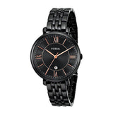  Shop Authentic Fossil Jacqueline Black Dial Black Mesh Bracelet Watch for Women - ES3614 - Luxxuri
