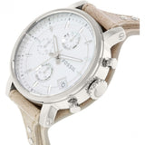  Shop Authentic Fossil Boyfriend Chronograph White Dial Brown Leather Strap Watch for Women - ES3625 - Luxxuri