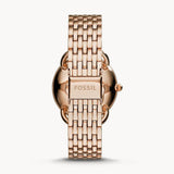  Shop Authentic Fossil Tailor Rose Gold Dial Rose Gold Stainless Steel Strap Watch for Women - ES3713 - Luxxuri