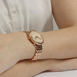  Shop Authentic Fossil Tailor Rose Gold Dial Rose Gold Stainless Steel Strap Watch for Women - ES3713 - Luxxuri