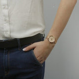  Shop Authentic Fossil Tailor Rose Gold Dial Rose Gold Stainless Steel Strap Watch for Women - ES3713 - Luxxuri