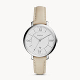  Shop Authentic Fossil Jacqueline White Dial Beige Leather Strap Watch for Women - ES3793 - Luxxuri