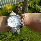  Shop Authentic Fossil Boyfriend White Dial Beige Leather Strap Watch for Women - ES3811 - Luxxuri