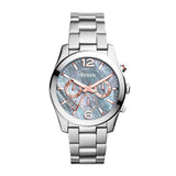  Shop Authentic Fossil Perfect Boyfriend Mother of Pearl Blue Dial Silver Steel Strap Watch for Women - ES3880 - Luxxuri