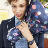  Shop Authentic Fossil Tailor Blue Dial Blue Leather Strap Watch for Women - ES4092 - Luxxuri