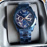  Shop Authentic Fossil Perfect Boyfriend Multifunction Blue Dial Blue Steel Strap Watch for Women - ES4093 - Luxxuri