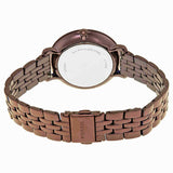  Shop Authentic Fossil Jacqueline Brown Dial Brown Steel Strap Watch for Women - ES4100 - Luxxuri