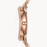  Shop Authentic Fossil Tailor Rose Gold Dial Rose Gold Steel Strap Watch for Women - ES4264 - Luxxuri