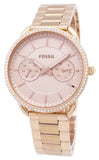  Shop Authentic Fossil Tailor Rose Gold Dial Rose Gold Steel Strap Watch for Women - ES4264 - Luxxuri