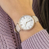  Shop Authentic Fossil Jacqueline White Dial Pink Leather Strap Watch for Women - ES4303 - Luxxuri