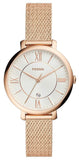  Shop Authentic Fossil Jacqueline Mother of Pearl White Dial Gold Mesh Strap Watch for Women - ES4352 - Luxxuri