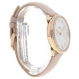  Shop Authentic Fossil Tailor Quartz White Dial Pink Leather Strap Watch for Women - ES4393 - Luxxuri