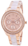  Shop Authentic Fossil Stella Multifunction Rose Gold Dial Two Tone Steel Strap Watch for Women - ES4755 - Luxxuri