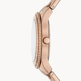  Shop Authentic Fossil Stella Sport Multifunction Rose Gold Dial Rose Gold Steel Strap Watch for Women - ES5106 - Luxxuri