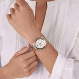  Shop Authentic Fossil Stella Sport Multifunction Silver Dial Two Tone Steel Strap Watch for Women - ES5107 - Luxxuri
