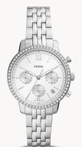  Shop Authentic Fossil Neutra Chronograph Silver Dial Silver Steel Strap Watch for Women - ES5217 - Luxxuri