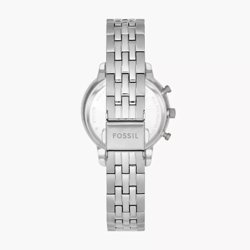 Shop Authentic Fossil Neutra Chronograph Silver Dial Silver Steel Strap Watch for Women - ES5217 - Luxxuri