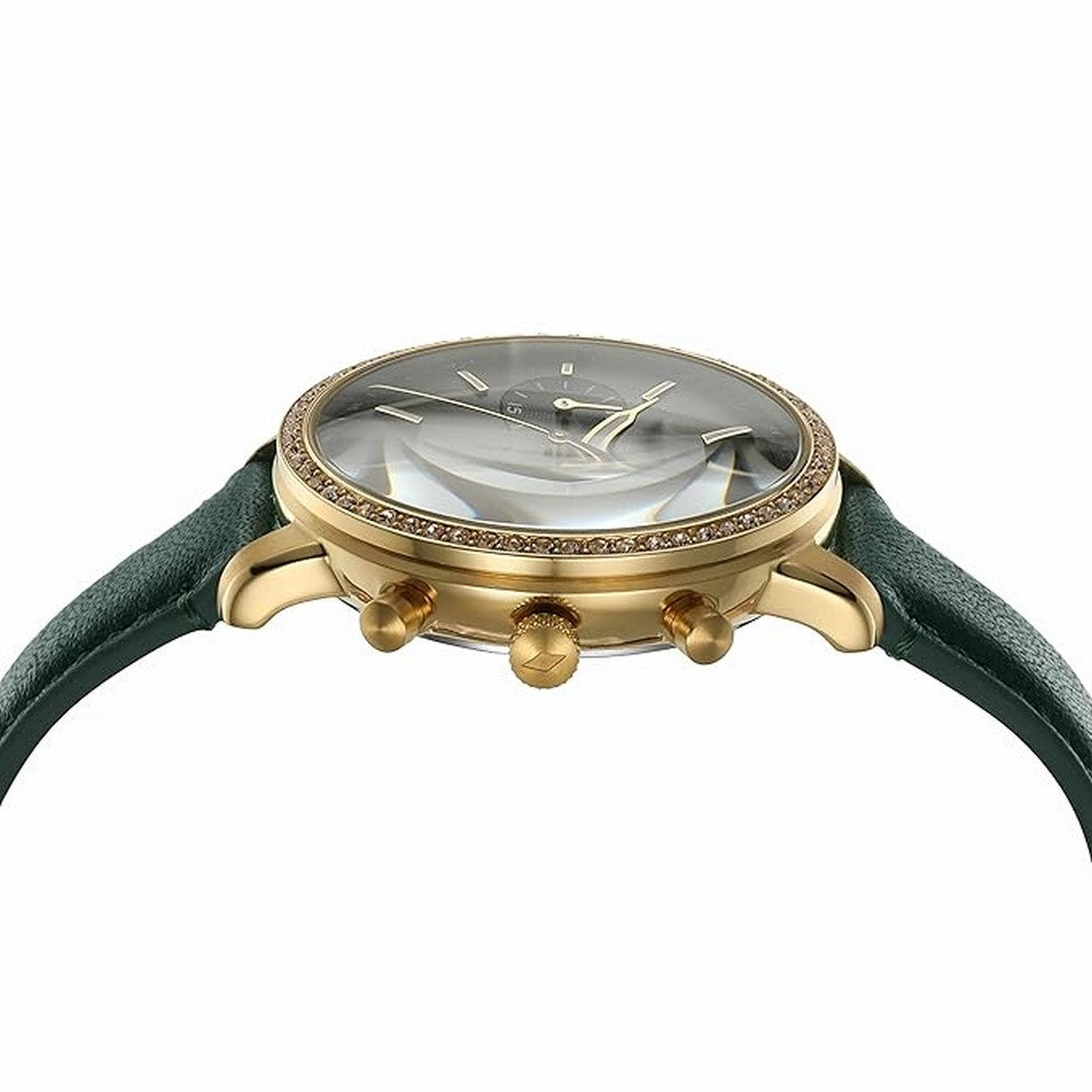  Shop Authentic Fossil Neutra Chronograph Green Dial Green Leather Strap Watch for Women - ES5239 - Luxxuri