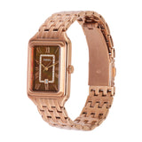  Shop Authentic Fossil Raquel Three Hand Date Brown Dial Rose Gold Steel Strap Watch For Women - ES5323 - Luxxuri