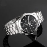  Shop Authentic Emporio Armani Paolo Chronograph Black Dial Silver Steel Strap Watch For Men - AR11602 - Luxxuri