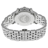  Shop Authentic Emporio Armani Chronograph Black Dial Silver Steel Strap Watch For Men - AR0389 - Luxxuri