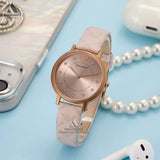  Shop Authentic Emporio Armani Kappa Quartz Rose Gold Dial Pink Leather Strap Watch For Women - AR11010 - Luxxuri