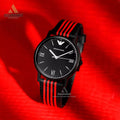  Shop Authentic Emporio Armani Kappa Black Dial Two Tone NATO Strap Watch For Men - AR11015 - Luxxuri