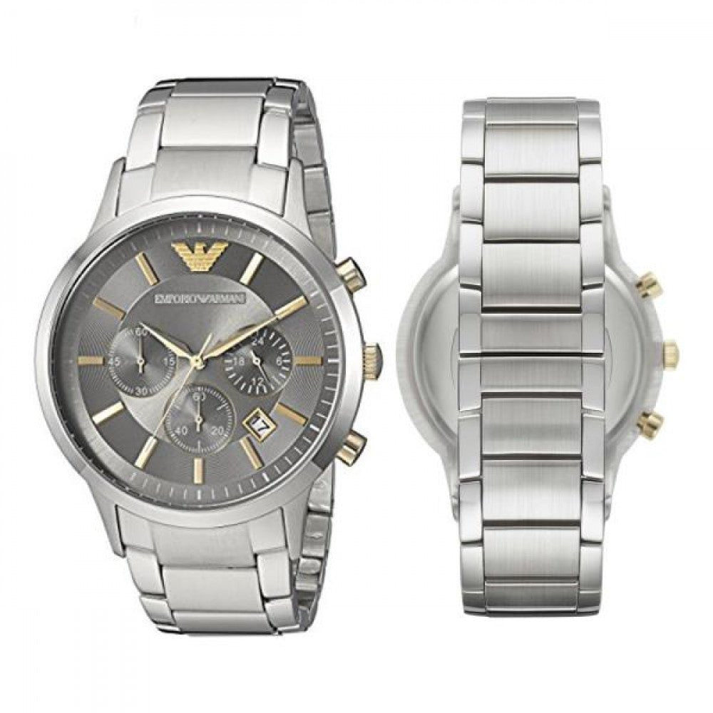  Shop Authentic Emporio Armani Quartz Grey Dial Silver Steel Strap Watch For Men - AR11047 - Luxxuri