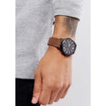  Shop Authentic Emporio Armani Chronograph Black Dial Brown Leather Strap Watch For Men - AR11078 - Luxxuri