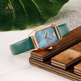  Shop Authentic Emporio Armani Gioia Analog Black Mother of Pearl Dial Green Leather Strap Watch For Women - AR11149 - Luxxuri