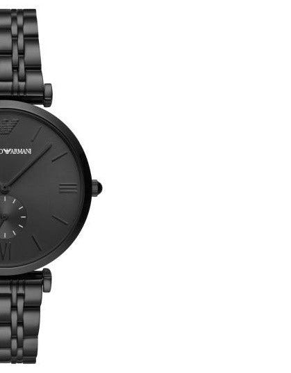  Shop Authentic Emporio Armani Gianni T Bar Analog Black Dial Black Steel Strap Watch For Men - AR11299 - Luxxuri